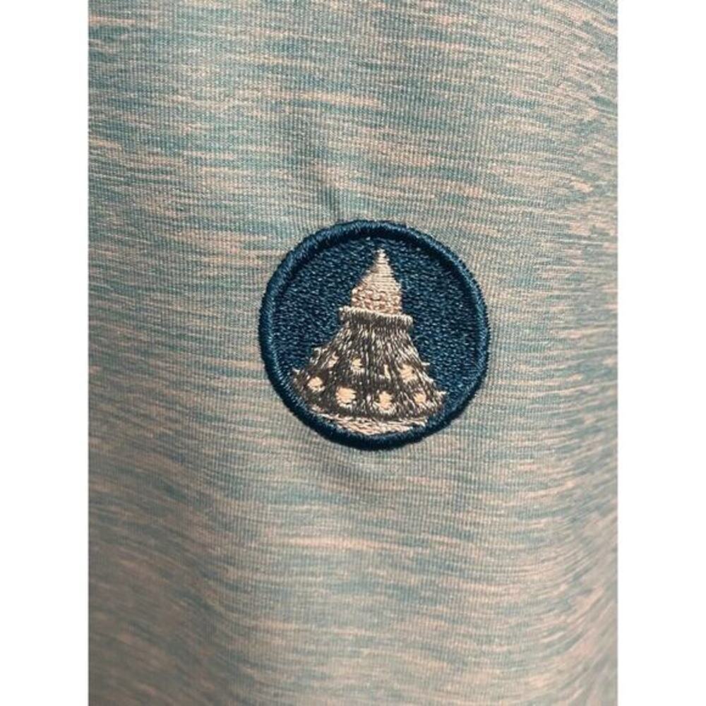 Straight Down Performance Golf Polo Heathered Blue Mens‎ Size XL - Picture 3 of 4